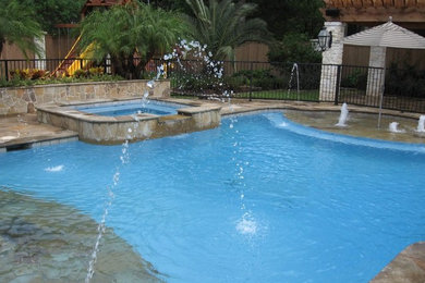 Pool - coastal pool idea in Dallas