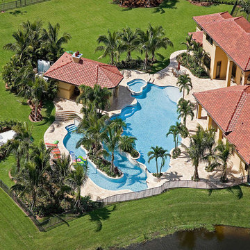 Water Resort Style Pool with Spa and Lazy River in Delray Beach Florida!