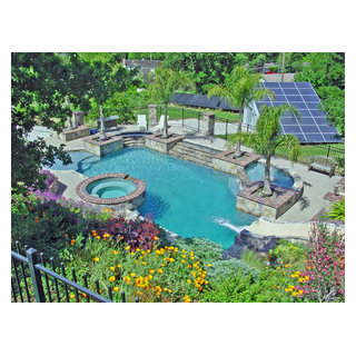 Water slide and Fountain, Swimming Pool and Retaining Walls