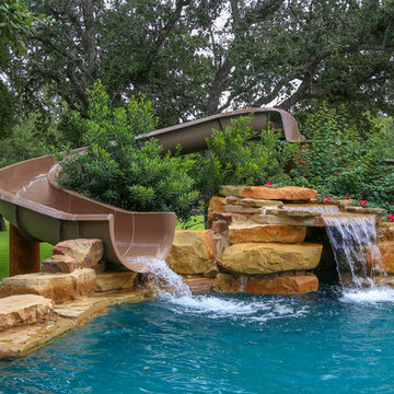Water Slide and Waterfall