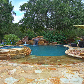 Water Slide and Waterfall