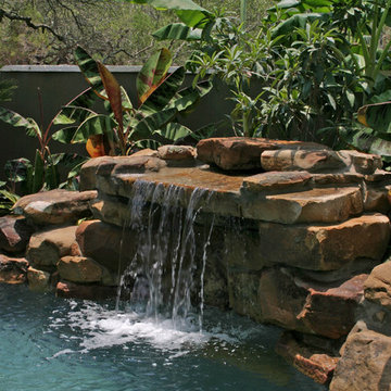 Waterfall & Spa With Beach Entry