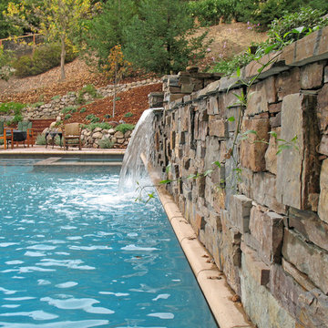 Waterfall, Swimming Pool and Spa