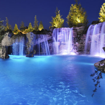 Waterfalls & Grottos Give This Oklahoma Pool Multiple Entertainment Areas - Fami