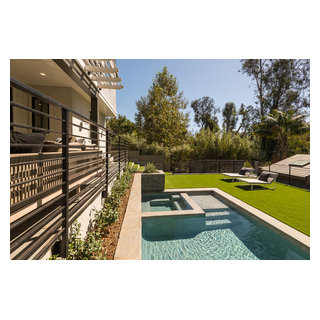 Wellesley - Contemporary Farm House - Transitional - Pool - Los Angeles ...