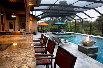 Inspiration for a timeless pool remodel in Orange County
