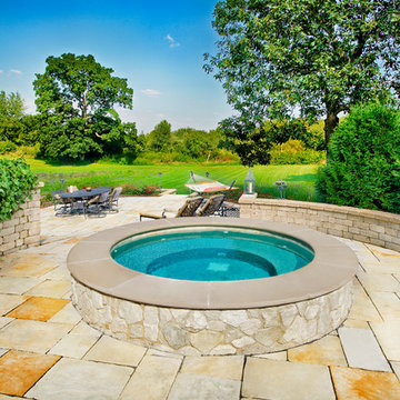 West Chicago, IL Custom Raised Hot Tub