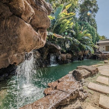 West Hollywood - Naturalistic Pool and Spa with Waterfalls and Baja Ledge