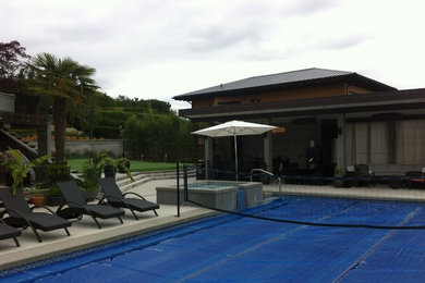Inspiration for a modern pool remodel in Vancouver
