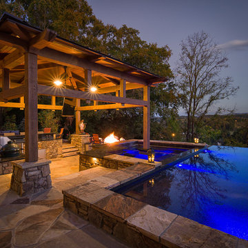 White Oak Timber Framed Pool Cabana