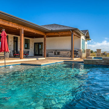 Wichita Falls Contemporary Pool & Outdoor Living