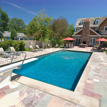 Winnetka, IL Swimming Pool with 1 Meter Diving board