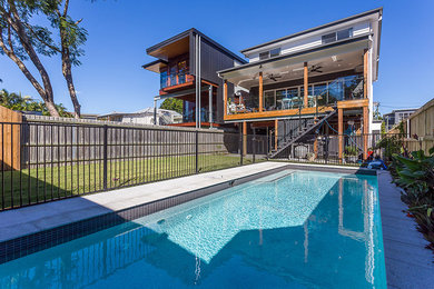 Modern swimming pool in Sunshine Coast.