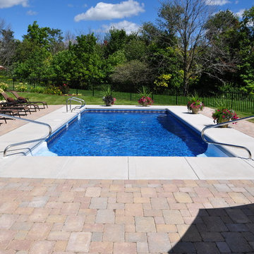 Yorkville - Inground Pool with Paver Patio  & Outdoor Living Area