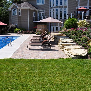 Yorkville - Inground Pool with Paver Patio  & Outdoor Living Area