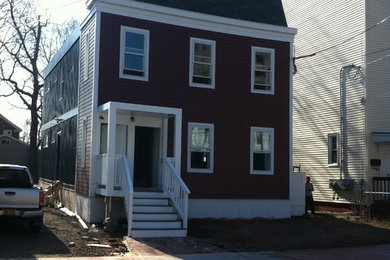 This is an example of an industrial porch design in Bridgeport.