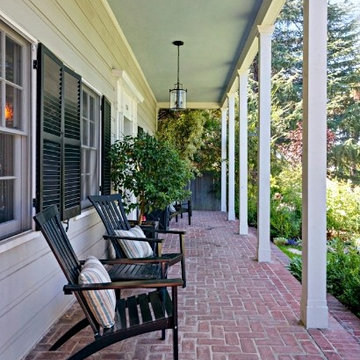 1921 Hancock Park Traditional: Brick Front Porch