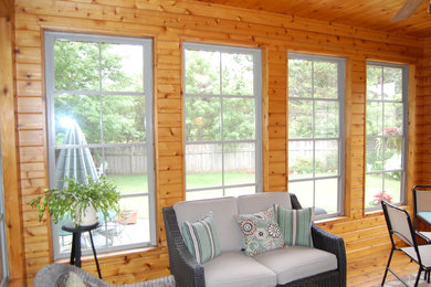 This is an example of a screened-in porch design in Minneapolis.