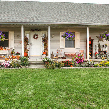 A Peek at 2 Prettily Dressed Fall Porches