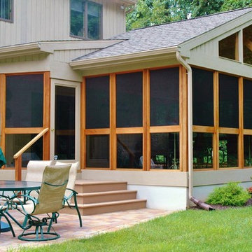 A true three-season porch in Southington, CT