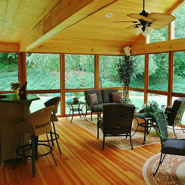 A true three-season porch in Southington, CT