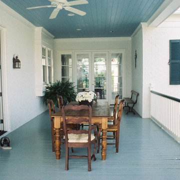 Acadian Home Dining Porch