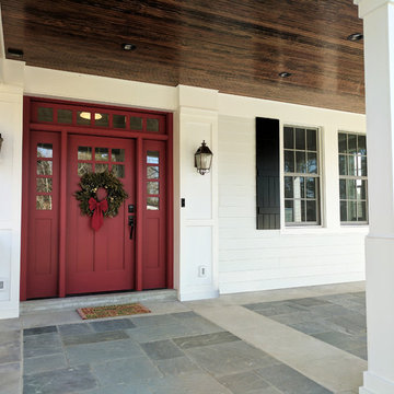 After - Front Porch & Custom Front Door