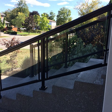 Aluminum and Glass Porch Railings - 124