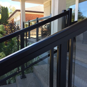 Aluminum and Glass Porch Railings - 124