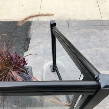 Aluminum and Glass Porch Railings - 132