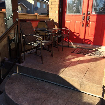 Aluminum and Tinted Glass Porch Railings - 126