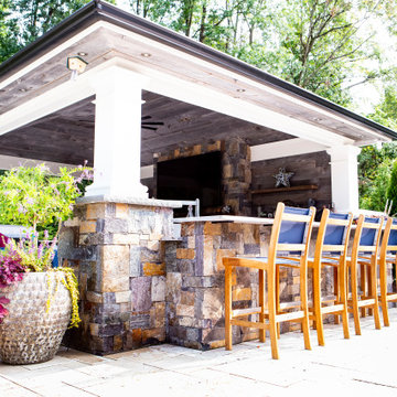An Outdoor Oasis with Rustic Charm