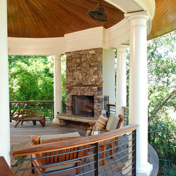 Another view of circular porch