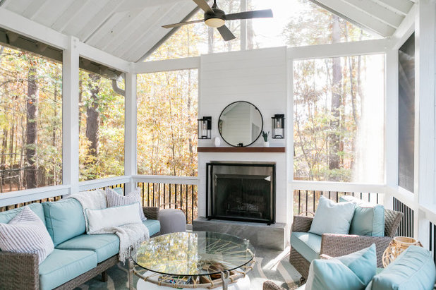 Rustic Porch by Catherine French Design, LLC.