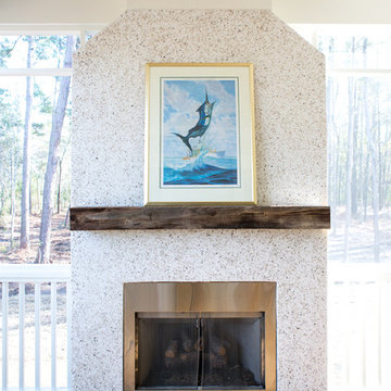 Back porch fireplace