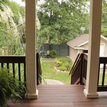 Back yard covered porch