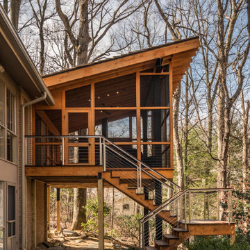 Bethesda, MD Modern Industrial Screen Porch