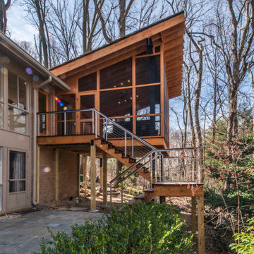 Bethesda, MD Modern Industrial Screen Porch