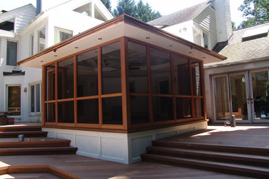 This is an example of a contemporary porch design in DC Metro.
