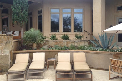 Inspiration for a small southwestern porch remodel in Austin