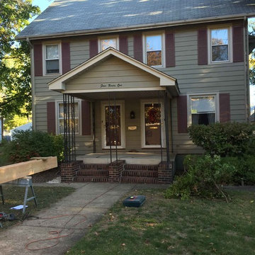 Brick and Blue Stone Front Porch Renovation