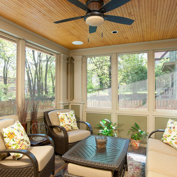 Campbell Craftsman screened porch
