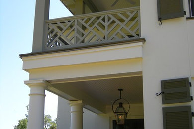 This is an example of a traditional porch design in New Orleans.