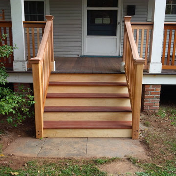 Cedar & Mahogany Porch Stairs