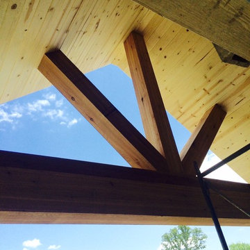 Cedar Truss and Tongue and Groove Ceiling