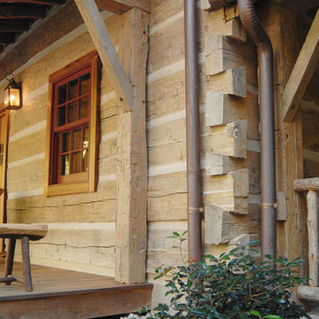 Central Kentucky Log Cabin Primitive Kitchen