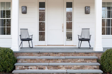 Ispirazione per un portico minimalista davanti casa