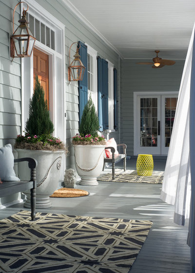 Traditional Porch by Foley & Stinnette Interior Design
