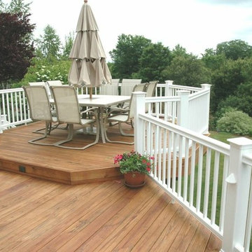 Cheshire Connecticut wooden deck and outdoor room