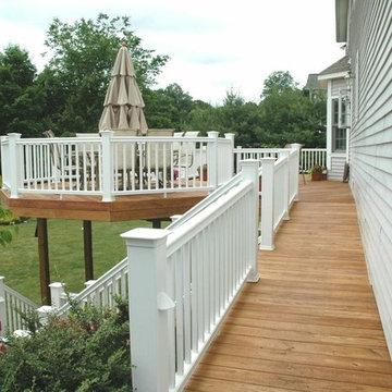 Cheshire Connecticut wooden deck and outdoor room